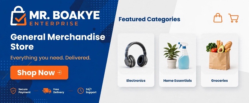 MR BOAKYE ENTERPRISE banner
