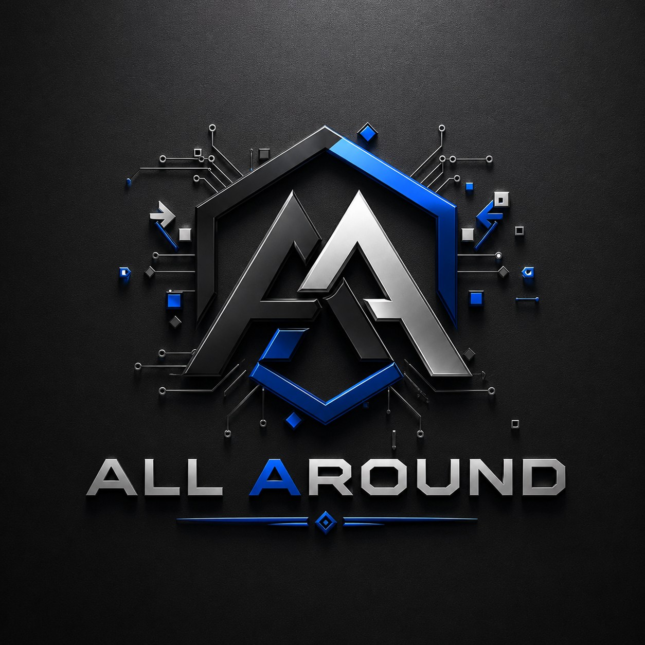 ALL AROUND banner