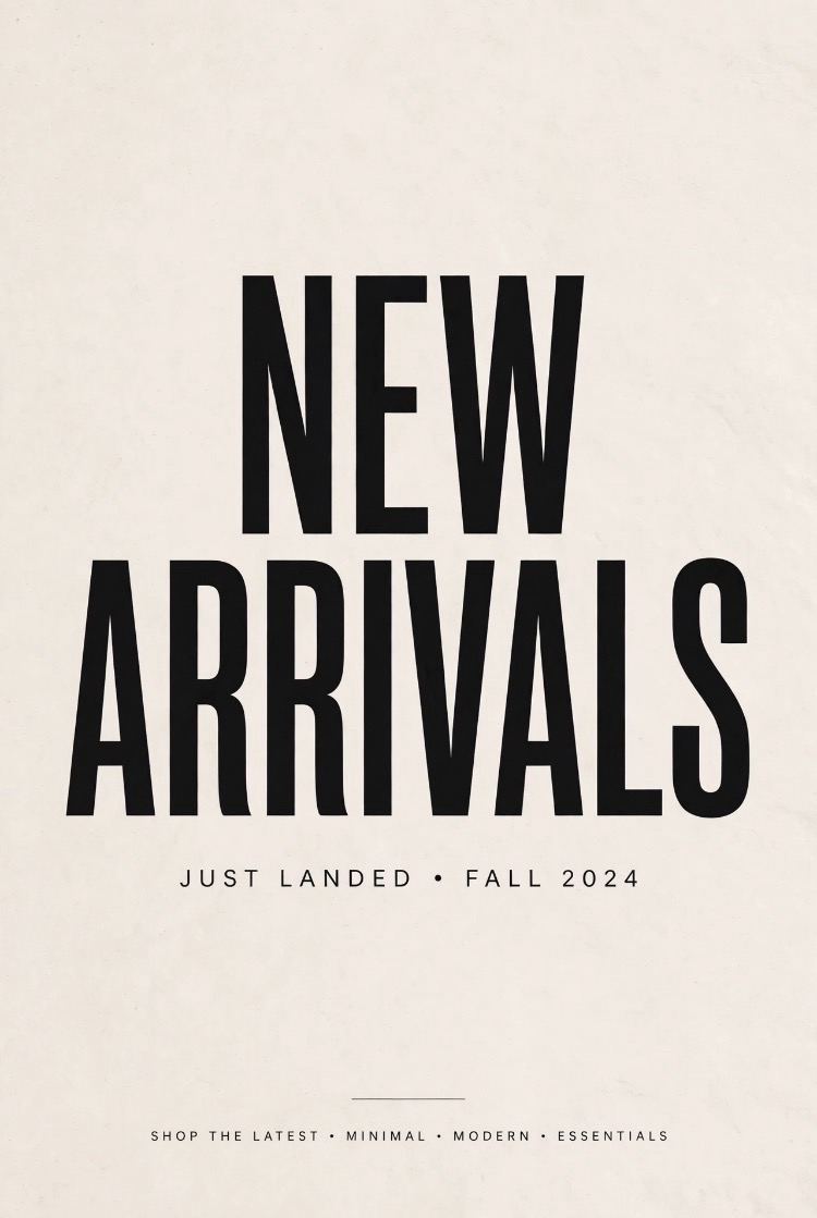 New arrival’s..chop
