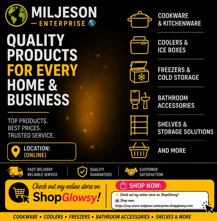 My Store: MILJESON ENTERPRISE 🌍 banner