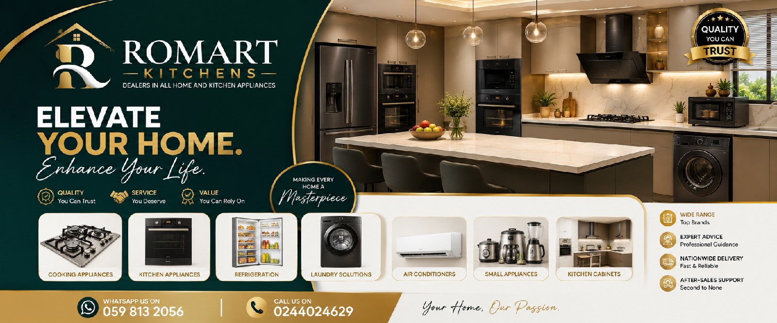 Romart Kitchens banner