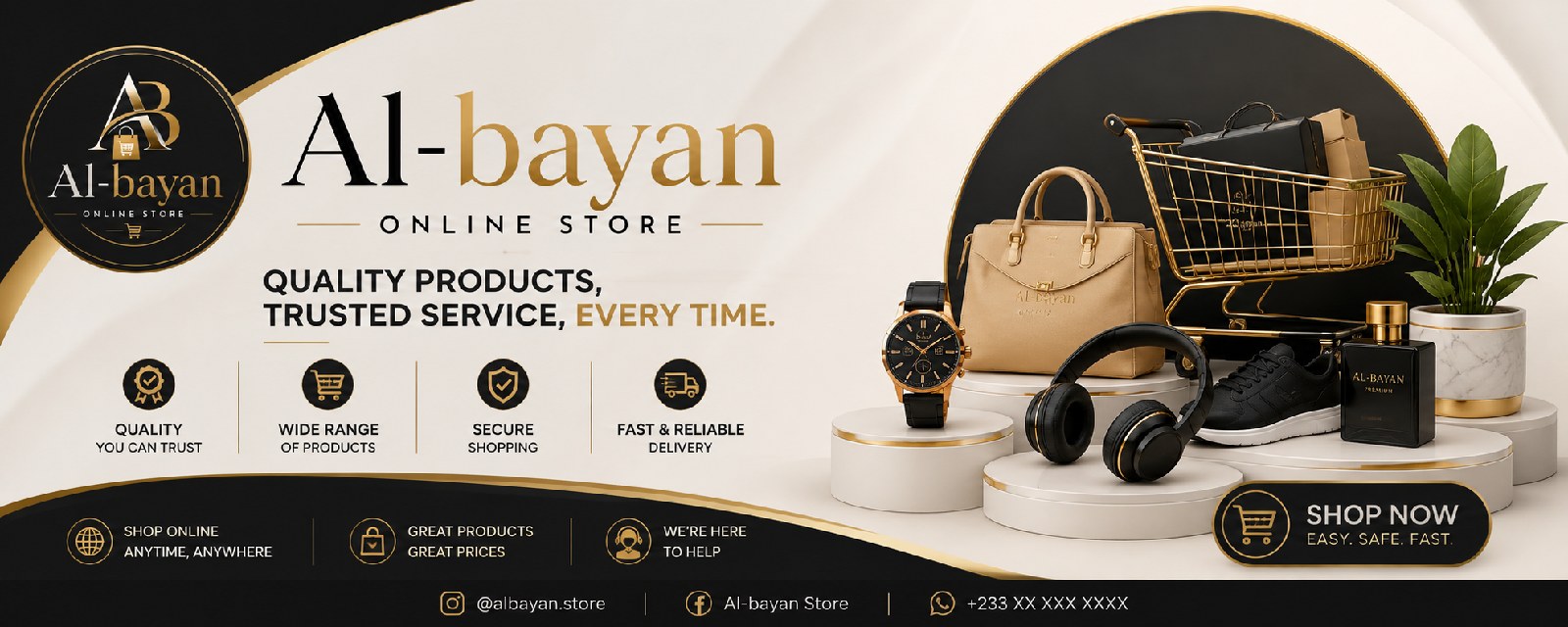 Al-bayan shopy 🛍📦🛒 banner
