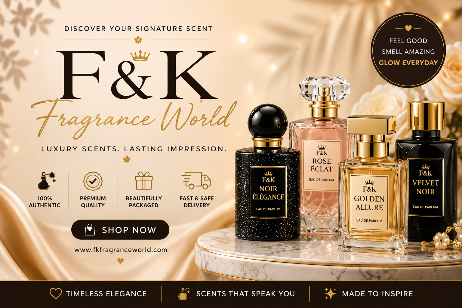 F&K FRAGRANCE WORLD banner