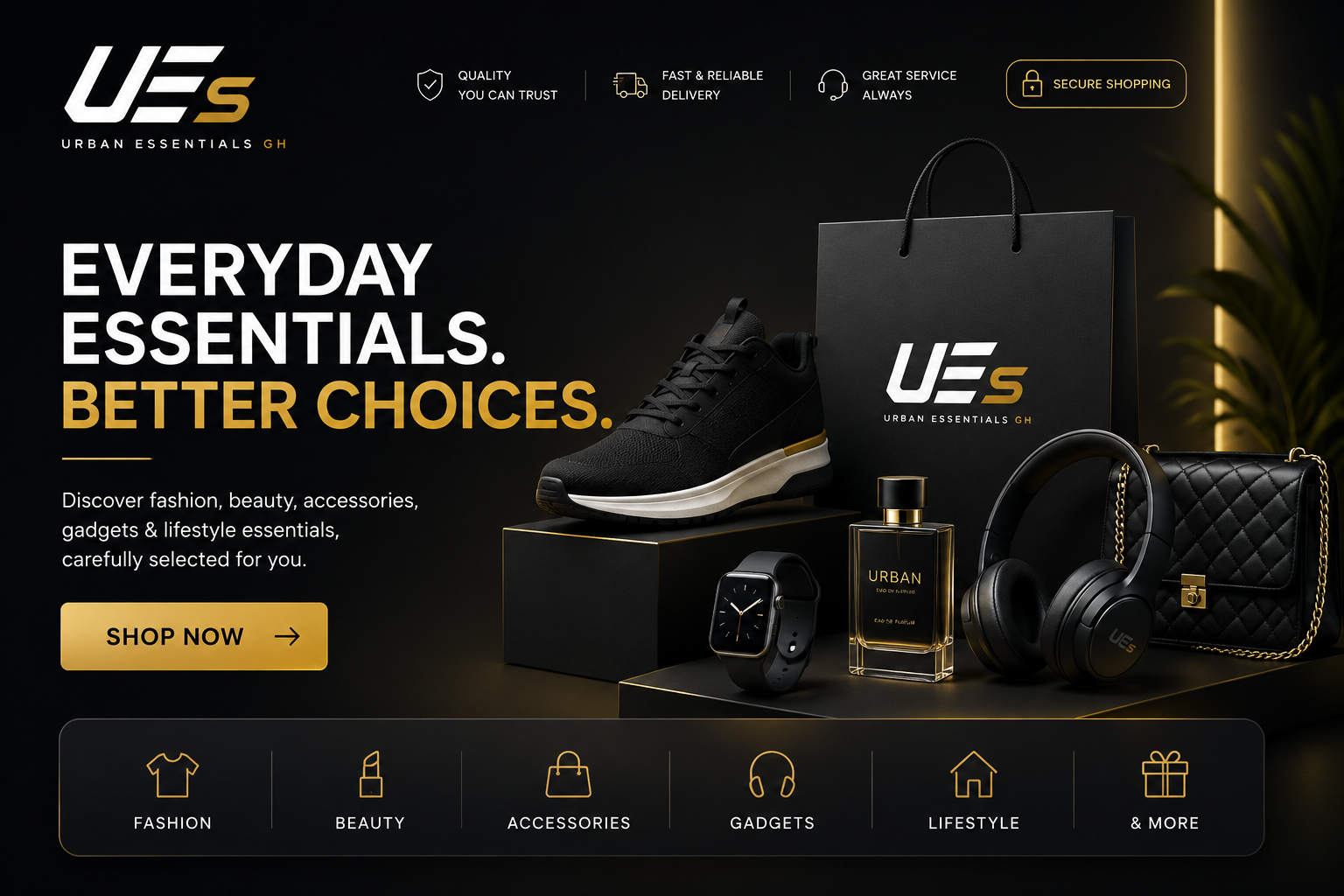 Urban Essentials GH brand banner