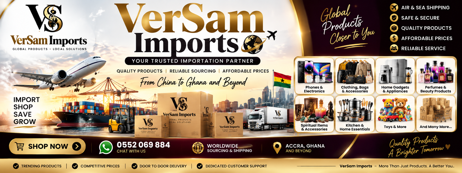 VerSam Imports banner