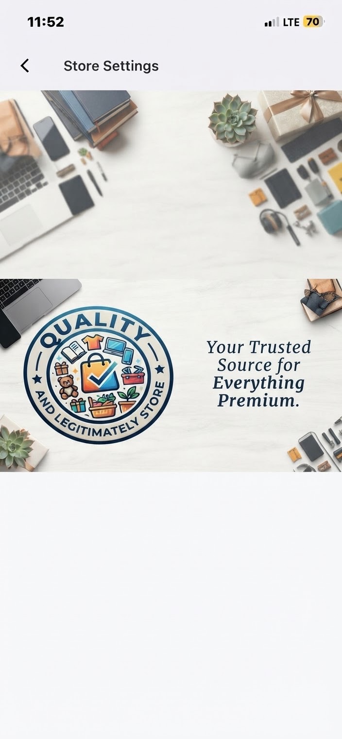Quality & legitimately store banner