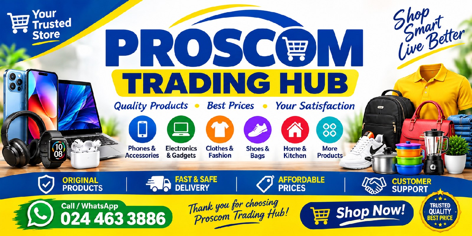 PROSCOM TRADING HUB banner