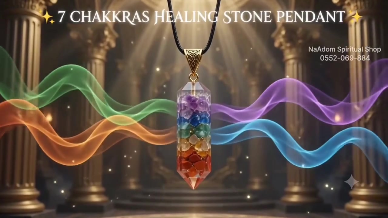 7 Chakras Healing Stones Pendant